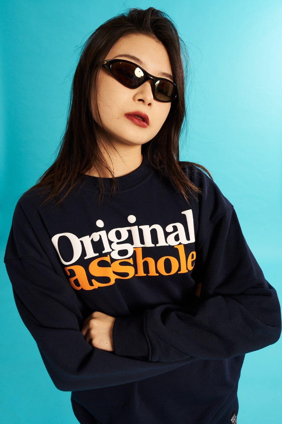 WCC Original Asshole Crewneck-Hoodie-M-Grey-Free Shipping Leatheretro