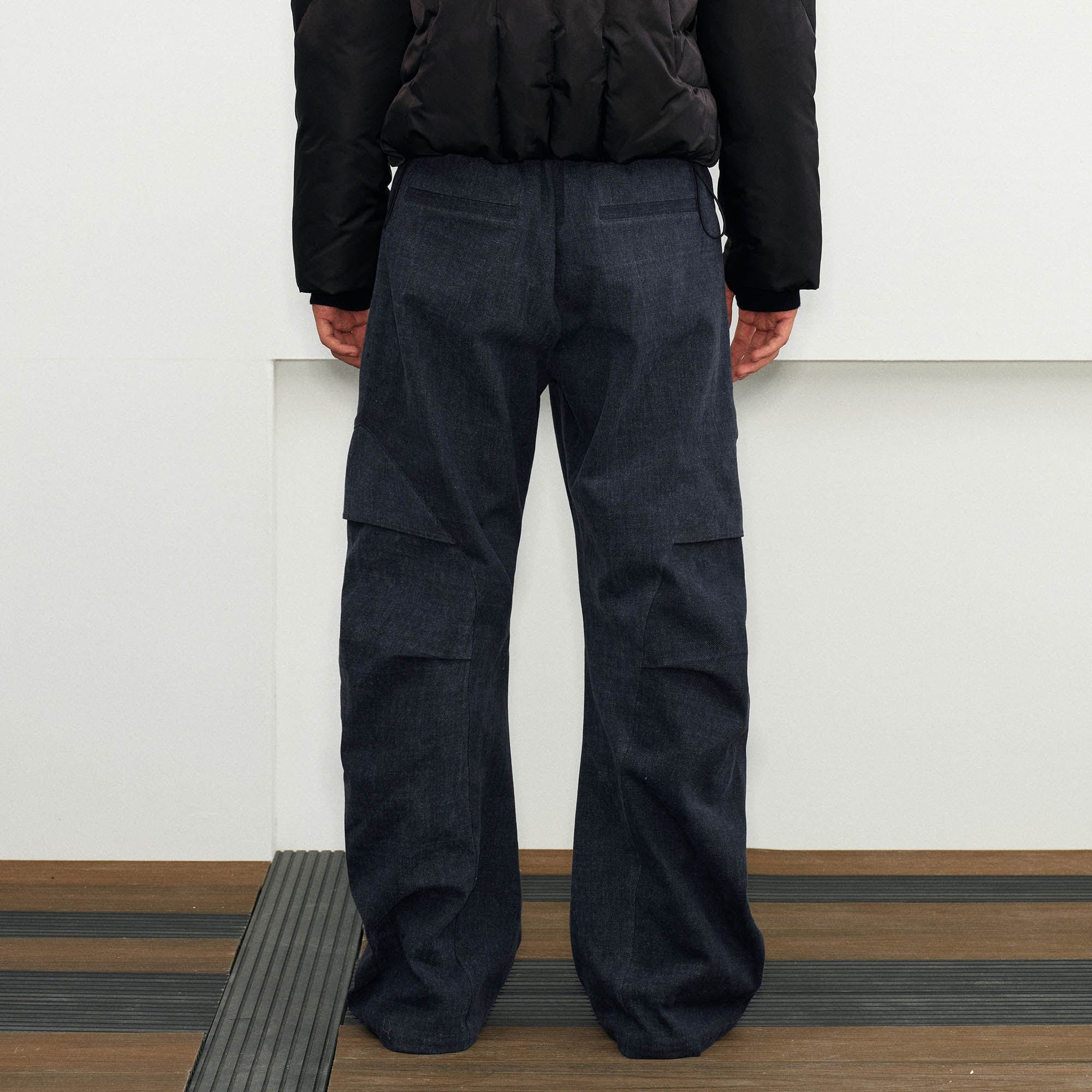 KREATE Crinkled Asymmetrical Closing Pants-Pants-S-Free Shipping Leatheretro