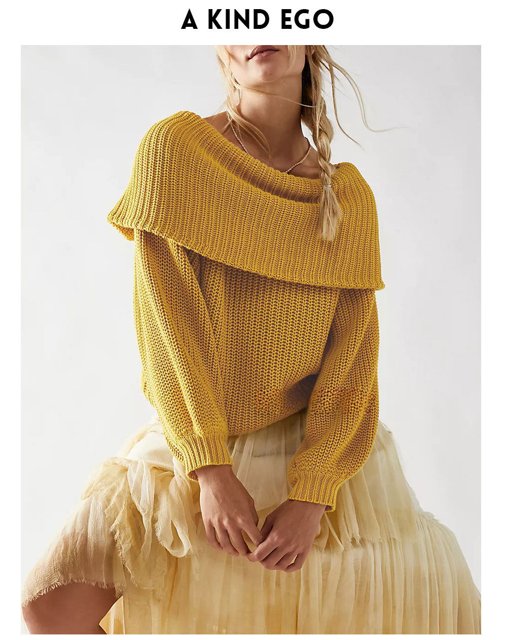 Women's Oversized Off-Shoulder Sweater-black-S-Free Shipping Leatheretro