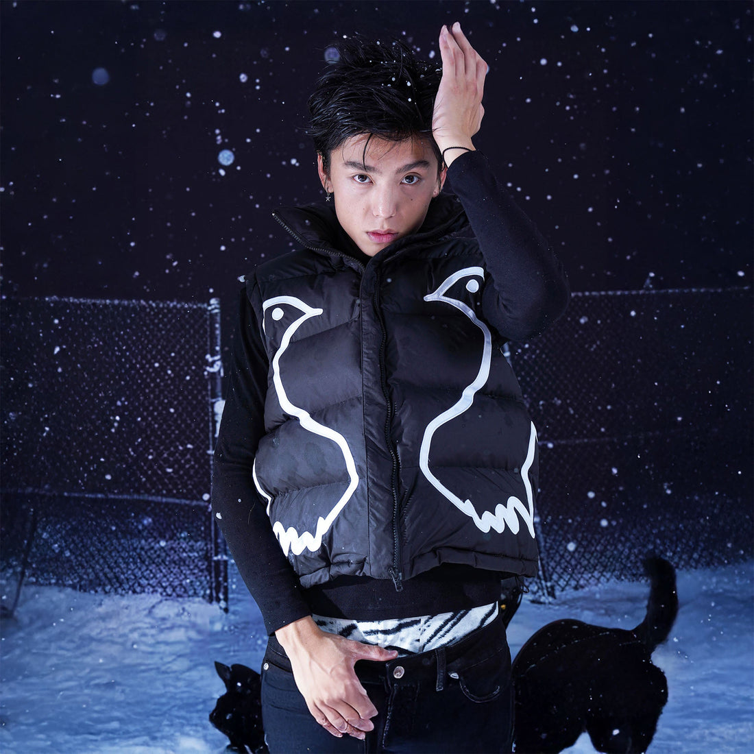 VINKID Peace Dove Patch Padded Vest-Vest-S (Preorder)-Free Shipping Leatheretro