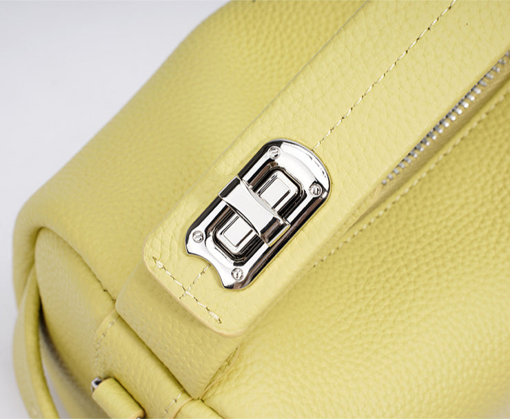 Large Capacity Soft Leather Tote Bag for Women-Handbags-Mustard Yellow (Pre-sale)-Free Shipping Leatheretro