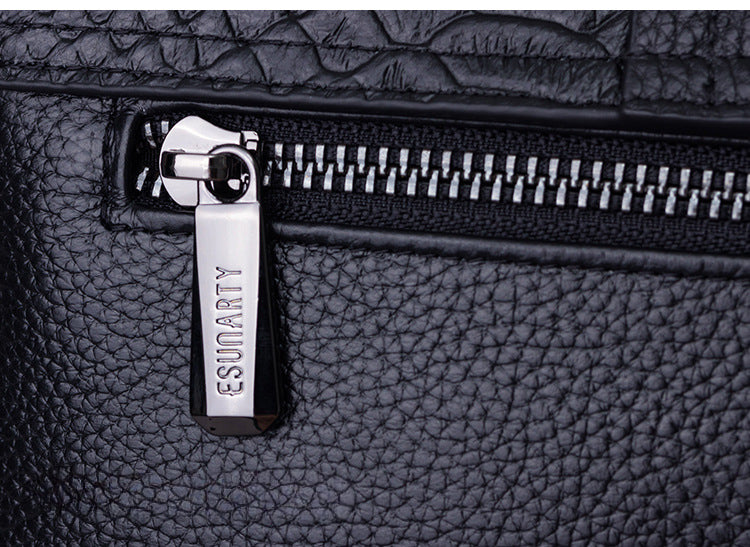 Genuine Leather Crossbody Bag for Women-Black-Free Shipping Leatheretro