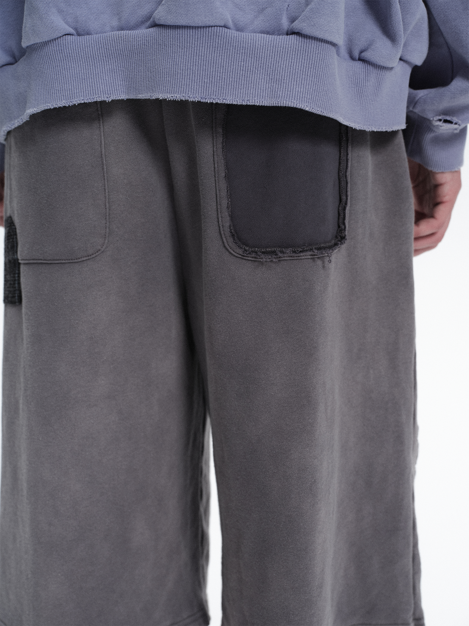 RICHILL Washed Patch Graphic Shorts-Shorts-S / 30"-Free Shipping Leatheretro