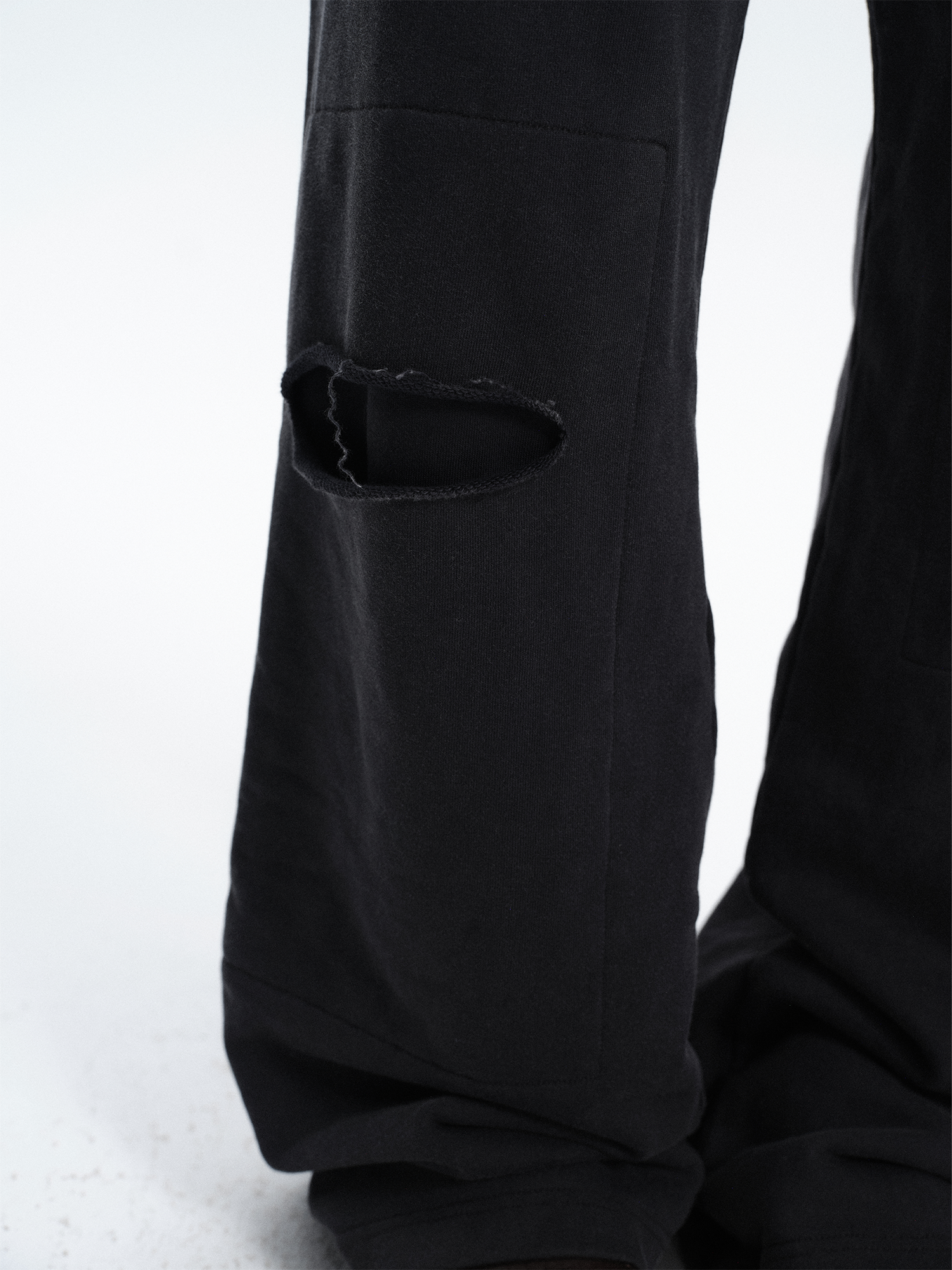 RICHILL Ring Detail Coin Button Distressed Pants-Pants-S / 31"-Free Shipping Leatheretro