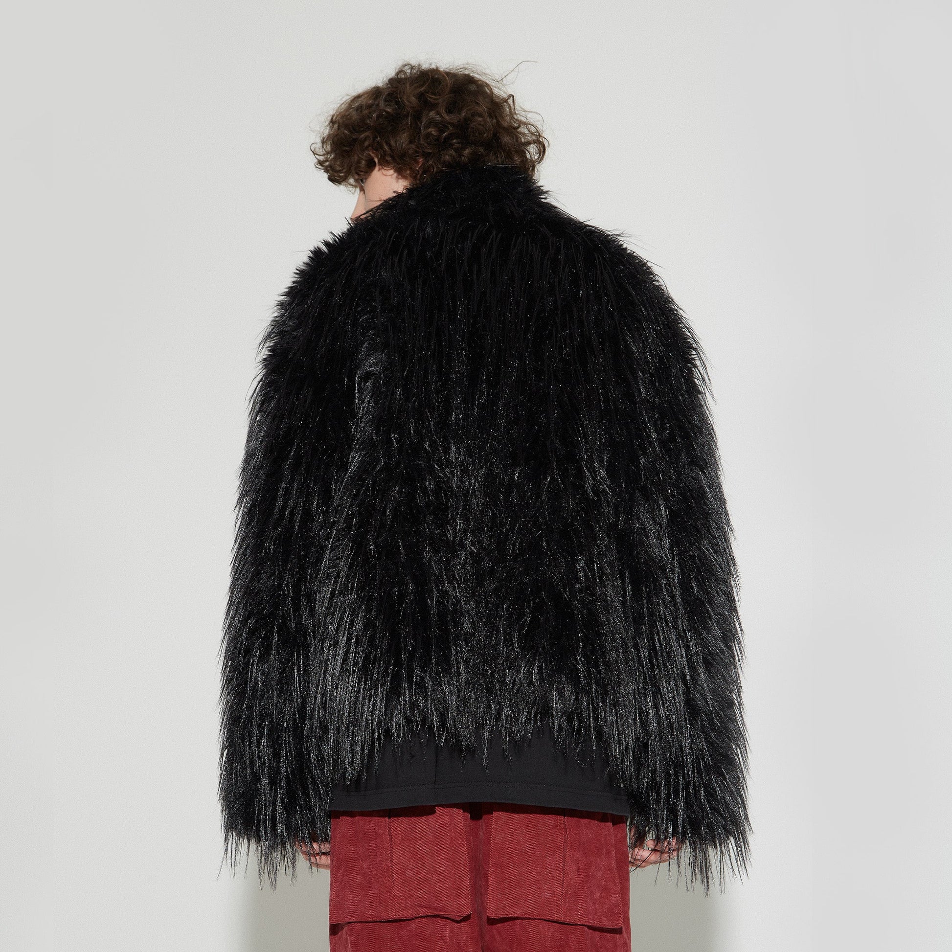 VANN VALRENCE Shaggy Layer Faux Fur Jacket-Jacket-S-Free Shipping Leatheretro