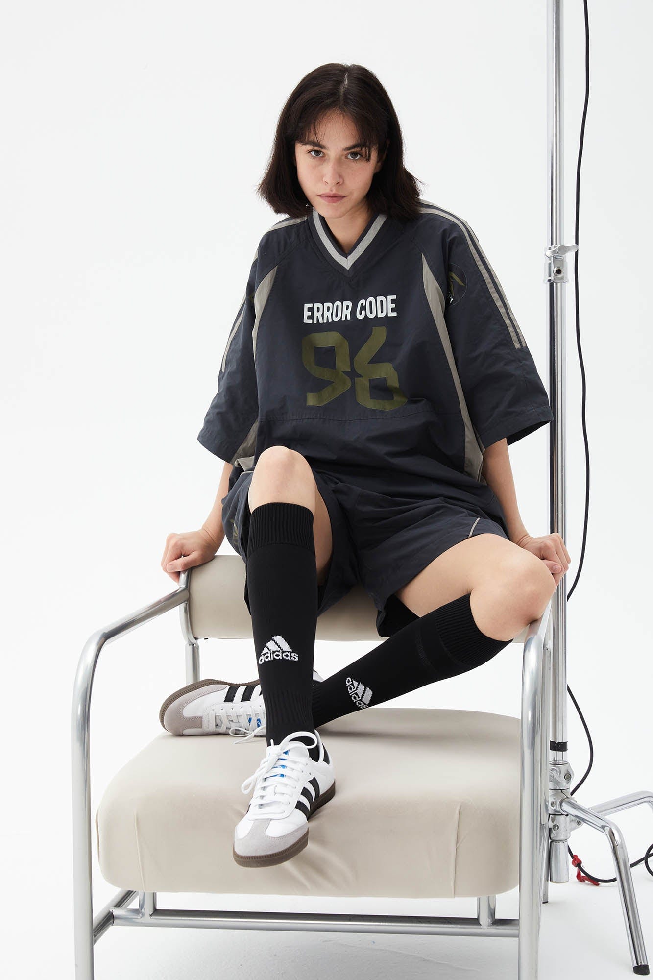 ERROR CODE ROBOT Athletic Contrast Spliced Shorts-Shorts-S-Free Shipping Leatheretro