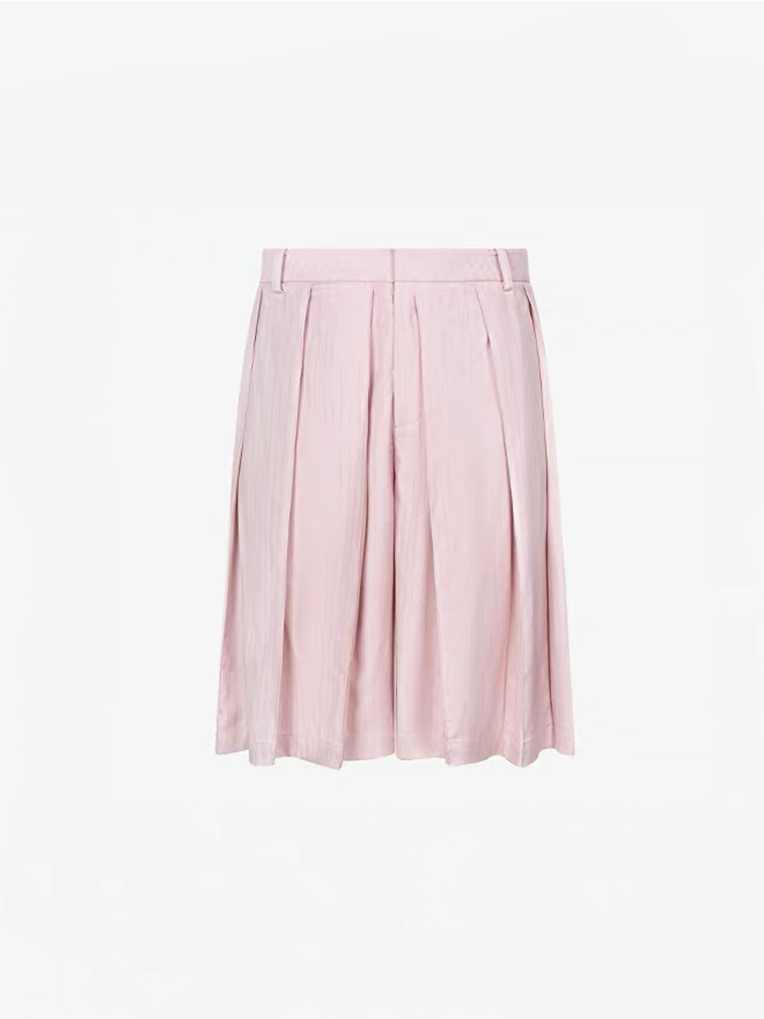 TIWILLTANG Pleated Pinstripe Skirt Shorts Pink/White-Shorts-S-White-Free Shipping Leatheretro