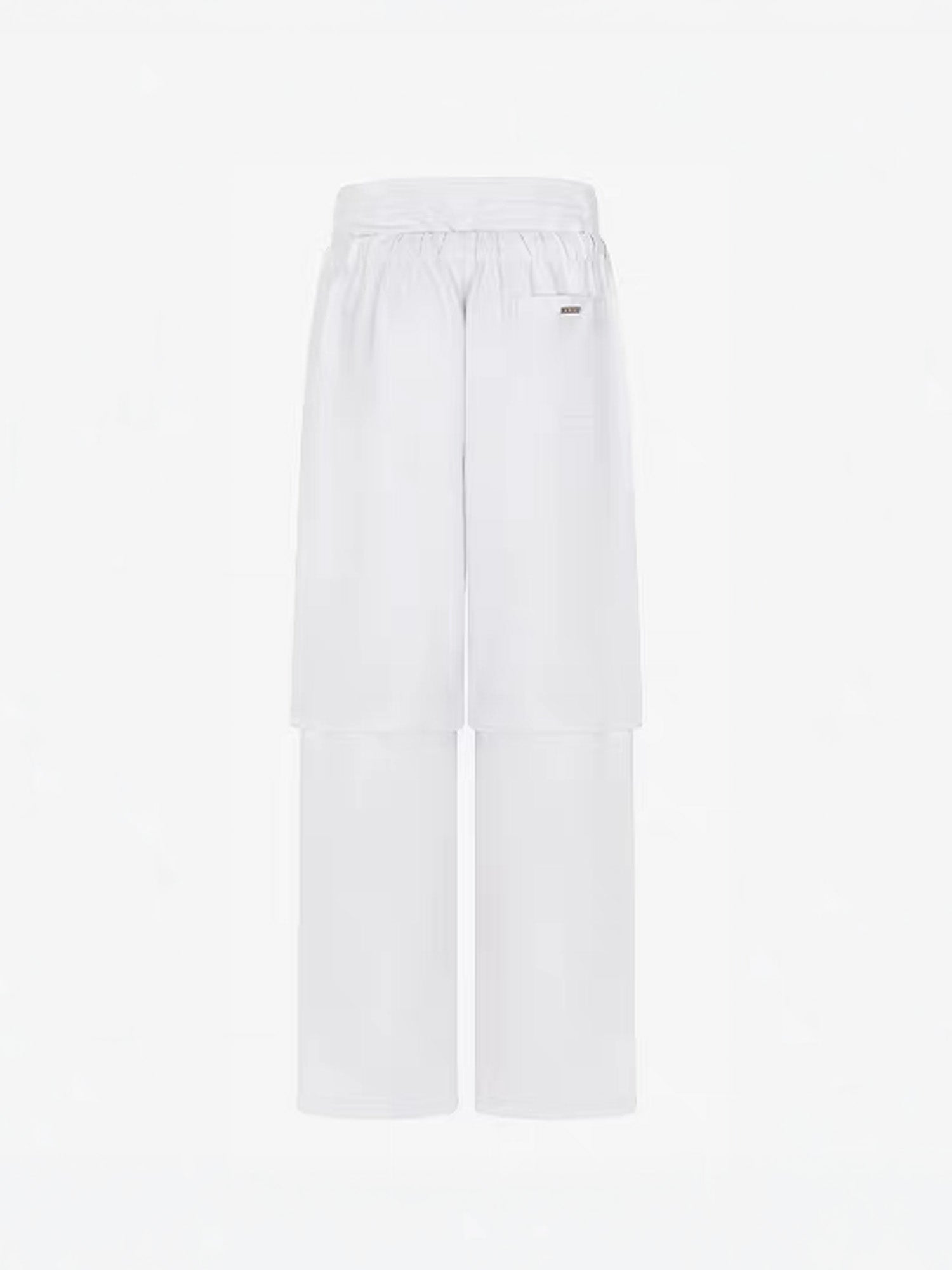 TIWILLTANG Detachable Drawstring Straight-Leg Pants-Pants-S-White-Free Shipping Leatheretro