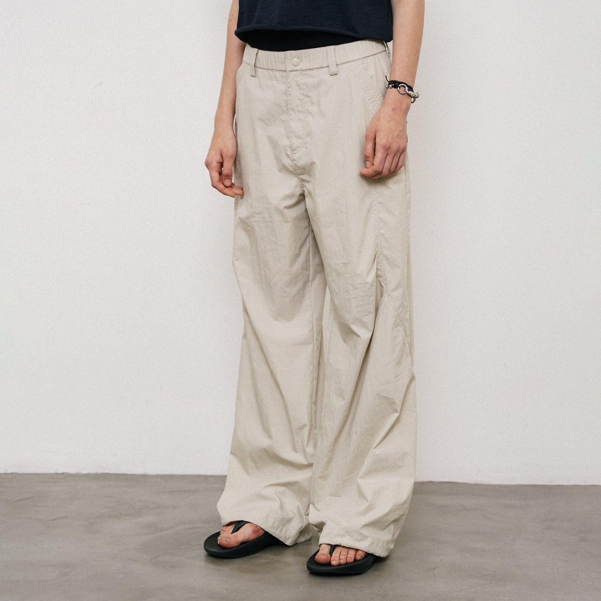 ROARINGWILD A ARCH Essential Drawstring Parachute Pants-Pants-XS-Black Regular (old version)-Free Shipping Leatheretro