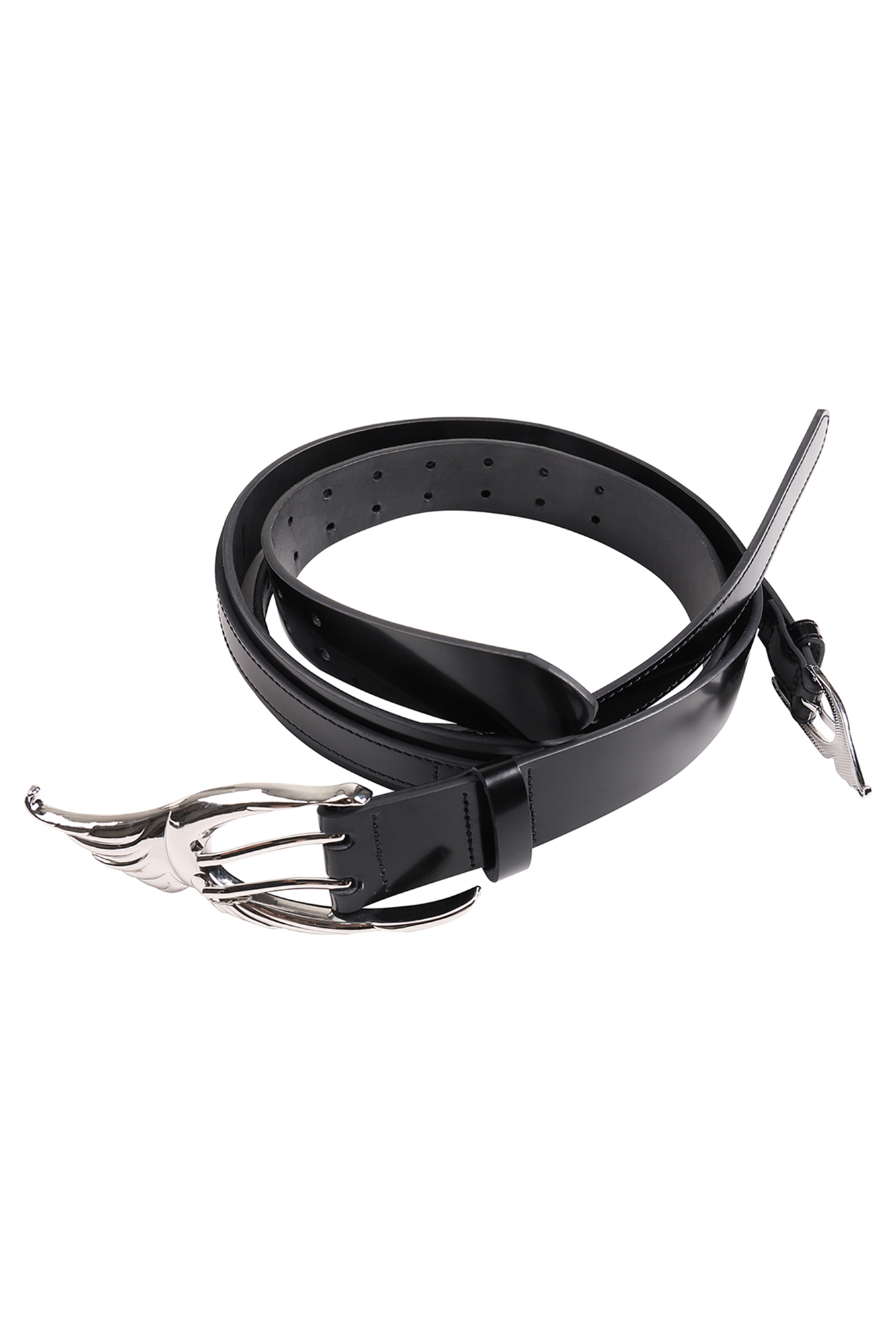 WHISTLEHUNTER Double-Layer Gloss Leather Belt-Accessories-One Size (Preorder)-Free Shipping Leatheretro