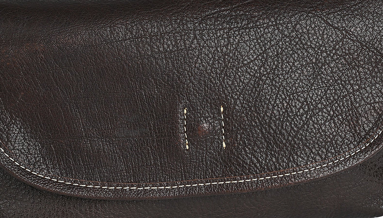 Veg-Tanned Washed Pull-Up Leather Crossbody Bag-crossbody bags-black-Free Shipping Leatheretro