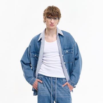 LEONSENSE Classical Tencel Denim Shirts-Shirt-S-Free Shipping Leatheretro