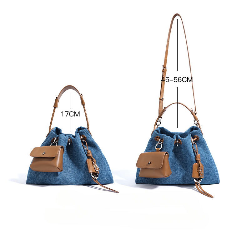 Summer Denim Shoulder Bag-Shoulder Bags-A-Free Shipping Leatheretro