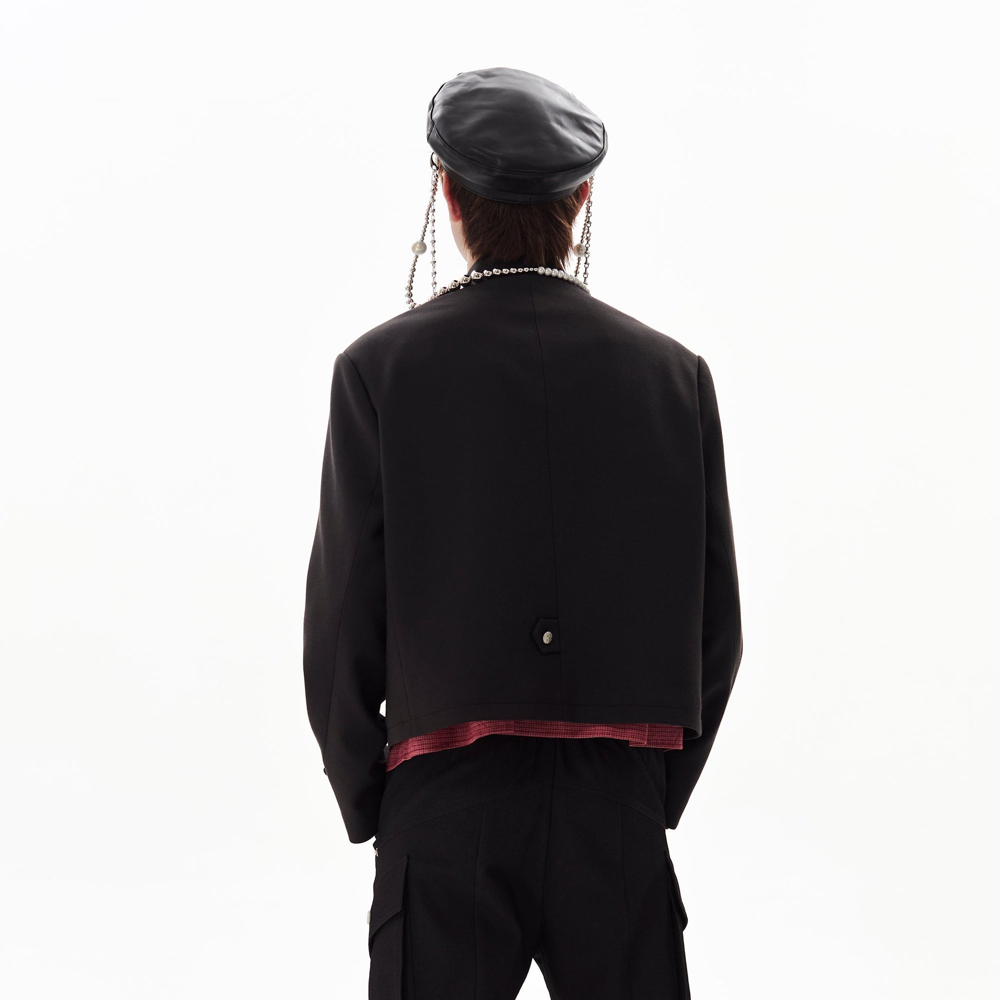 PASET Frog Buckle Stand Collar Jacket-Jacket-S-Free Shipping Leatheretro