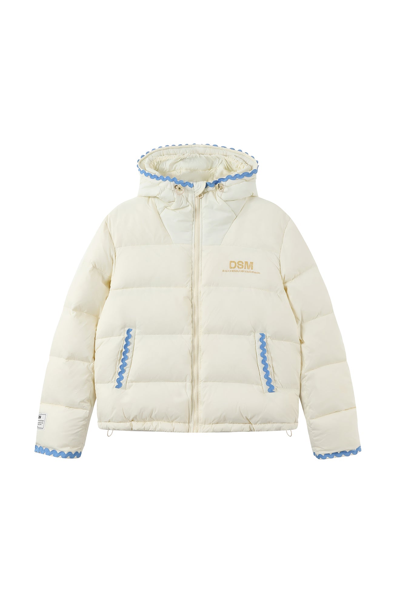 DONSMOKE Wavy Trim Hooded Down Puffer-Jacket-S-Yellow (Preorder)-Free Shipping Leatheretro