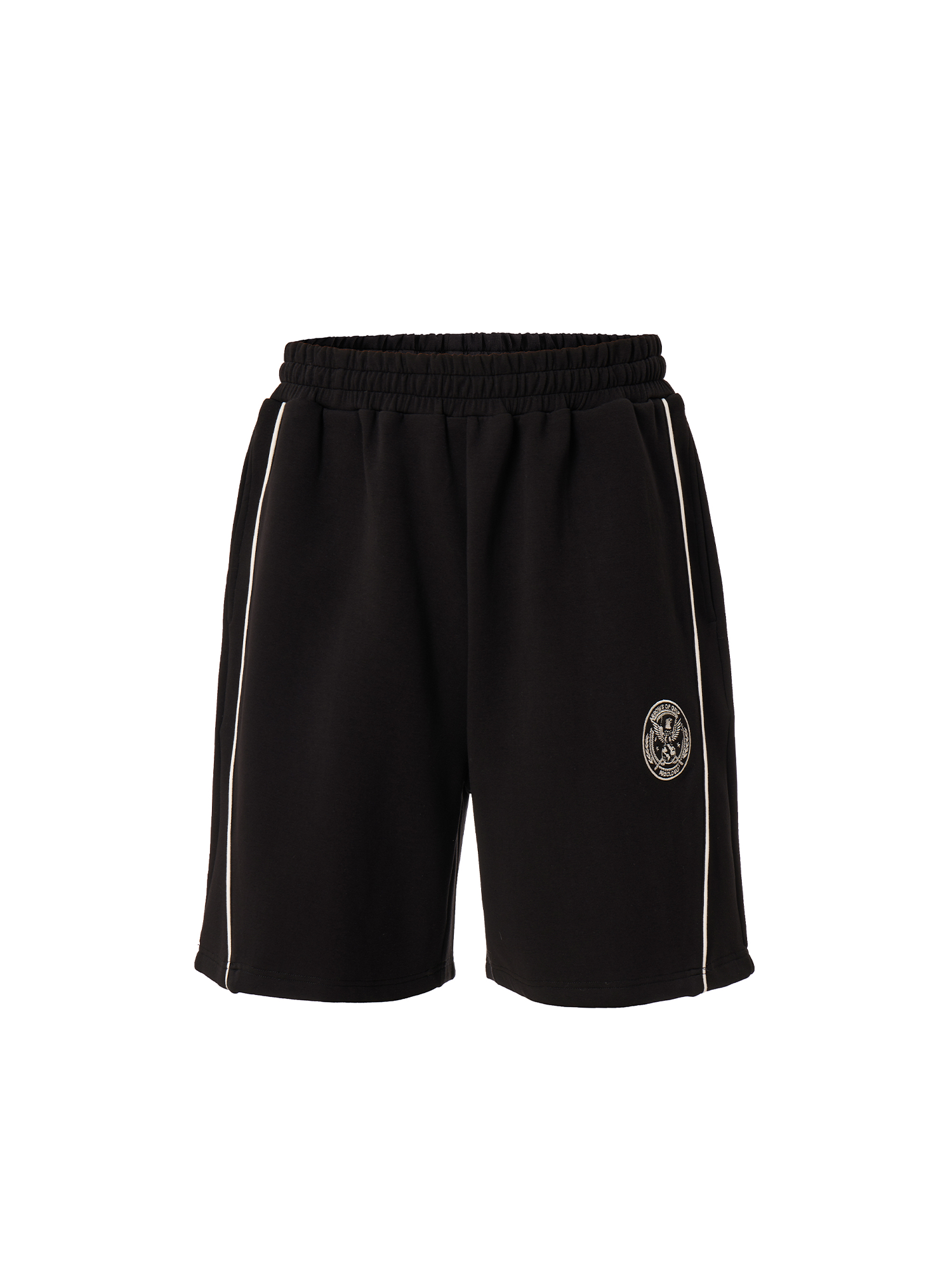 F2CE Cotton Side-Stripe Badge Sport Shorts-Shorts-S / 27-31"-Free Shipping Leatheretro