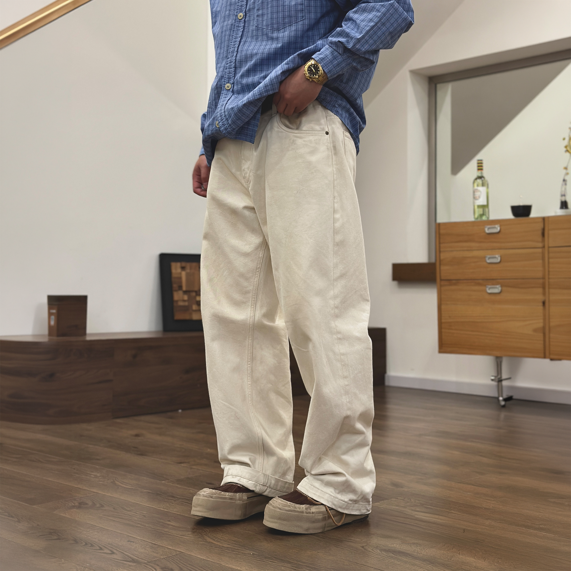 NEIGBORL Retro Minimalist Denim Pants-Pants-S (Preorder)-Free Shipping Leatheretro
