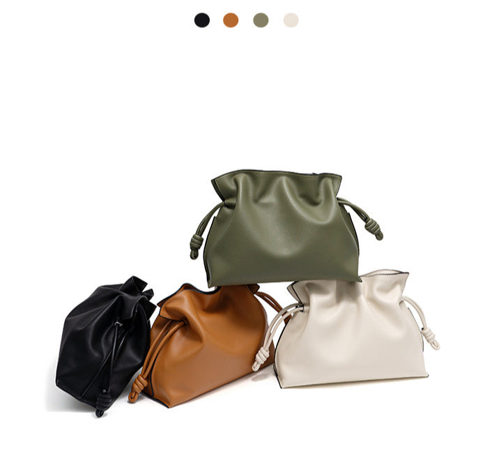 Genuine Leather Women's Tote Bag-Handbags-White-Free Shipping Leatheretro