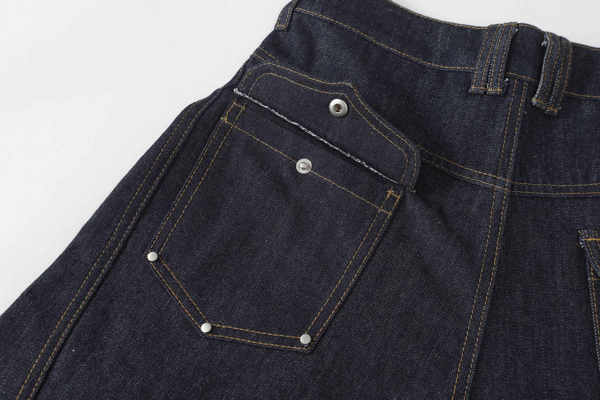 CLP Arced Panel Balloon-Leg Raw Jeans-Jeans-S-Free Shipping Leatheretro
