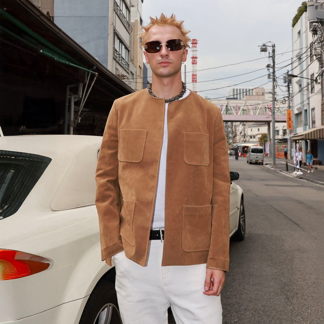 SOURPLUM Essential Suede Multi-Pocket Jacket-Jacket-S-Free Shipping Leatheretro