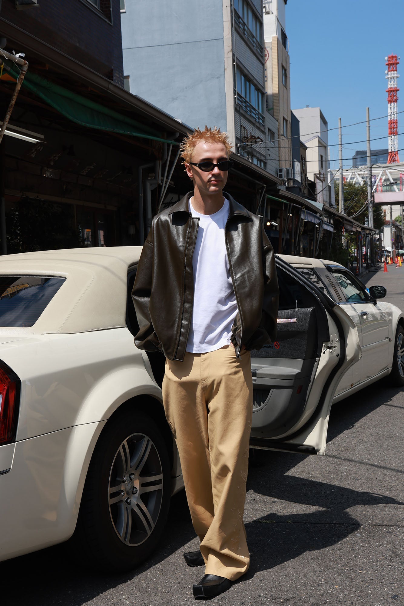 SOURPLUM Classic PU Elastic Hem Jacket-Jacket-S-Free Shipping Leatheretro