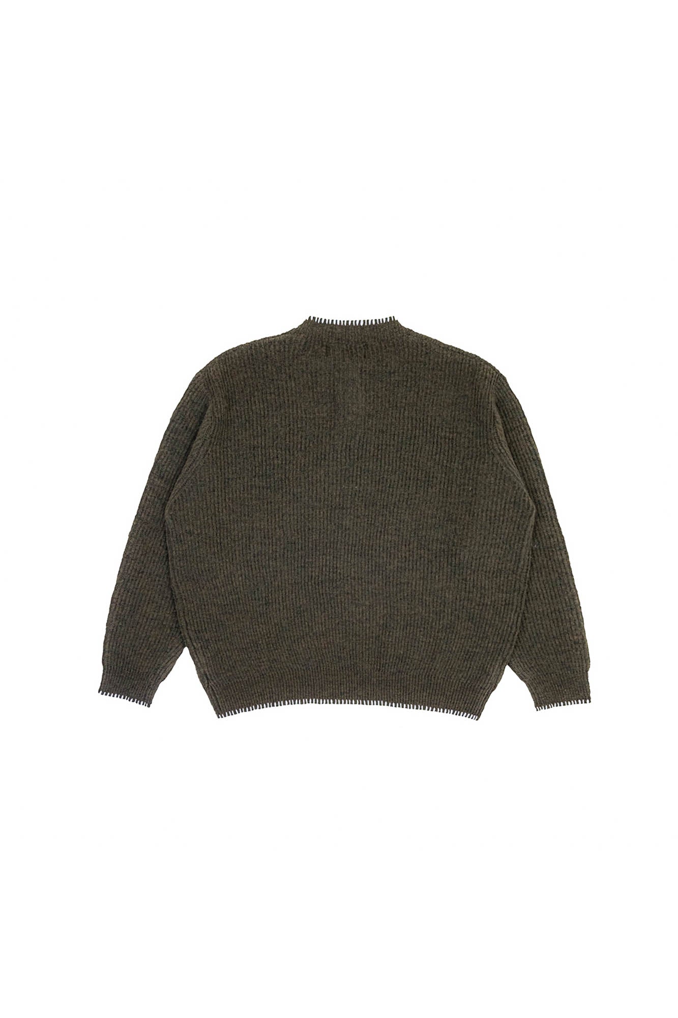 IN EXISTENCE Essential Ribbed Henley Sweater-Sweater-XS-Green-Free Shipping Leatheretro