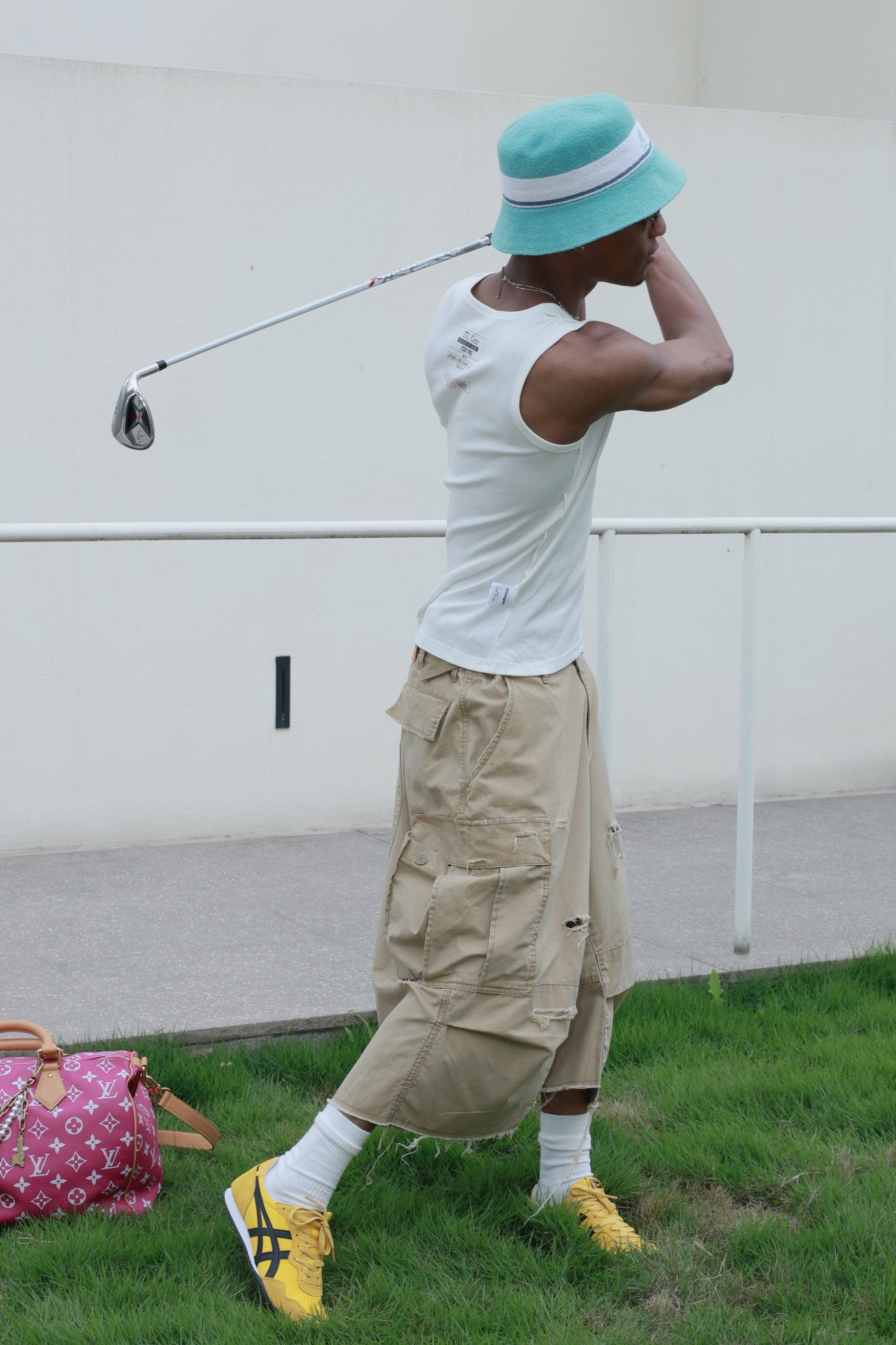 STEEPC Ripped Multi-Pocket Spliced Shorts-Shorts-S-Khaki-Free Shipping Leatheretro