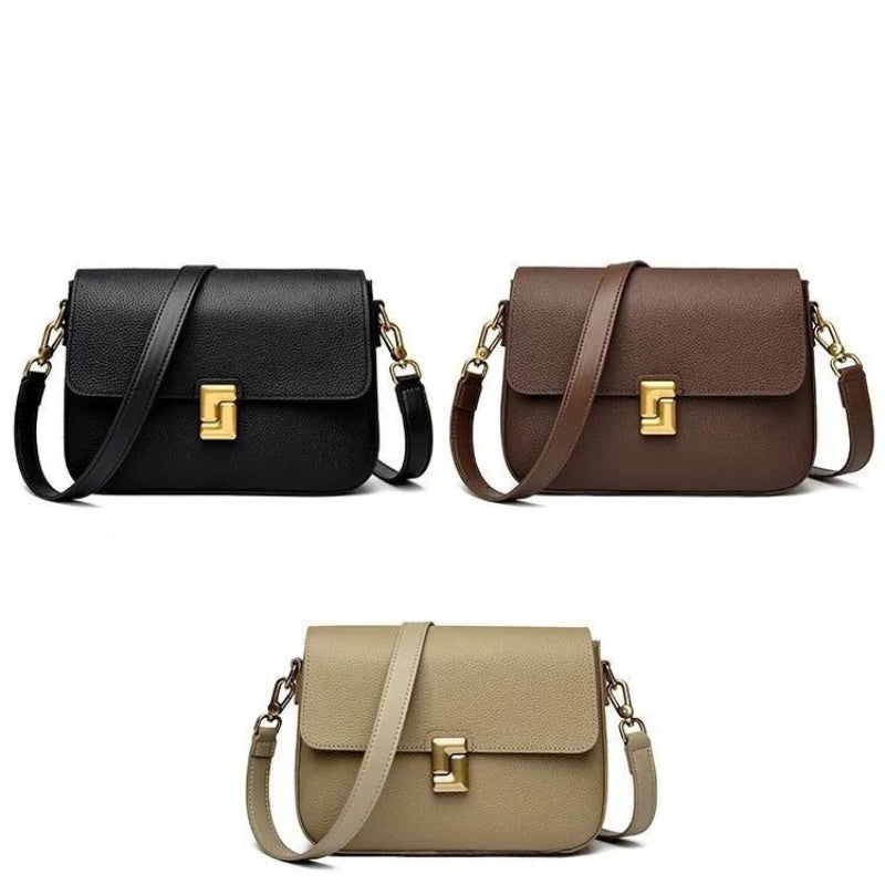 Vintage Inspired Women's Retro Shoulder Bag - Classic Leather Messenger Bags-Shopper Bag-Black-Free Shipping Leatheretro