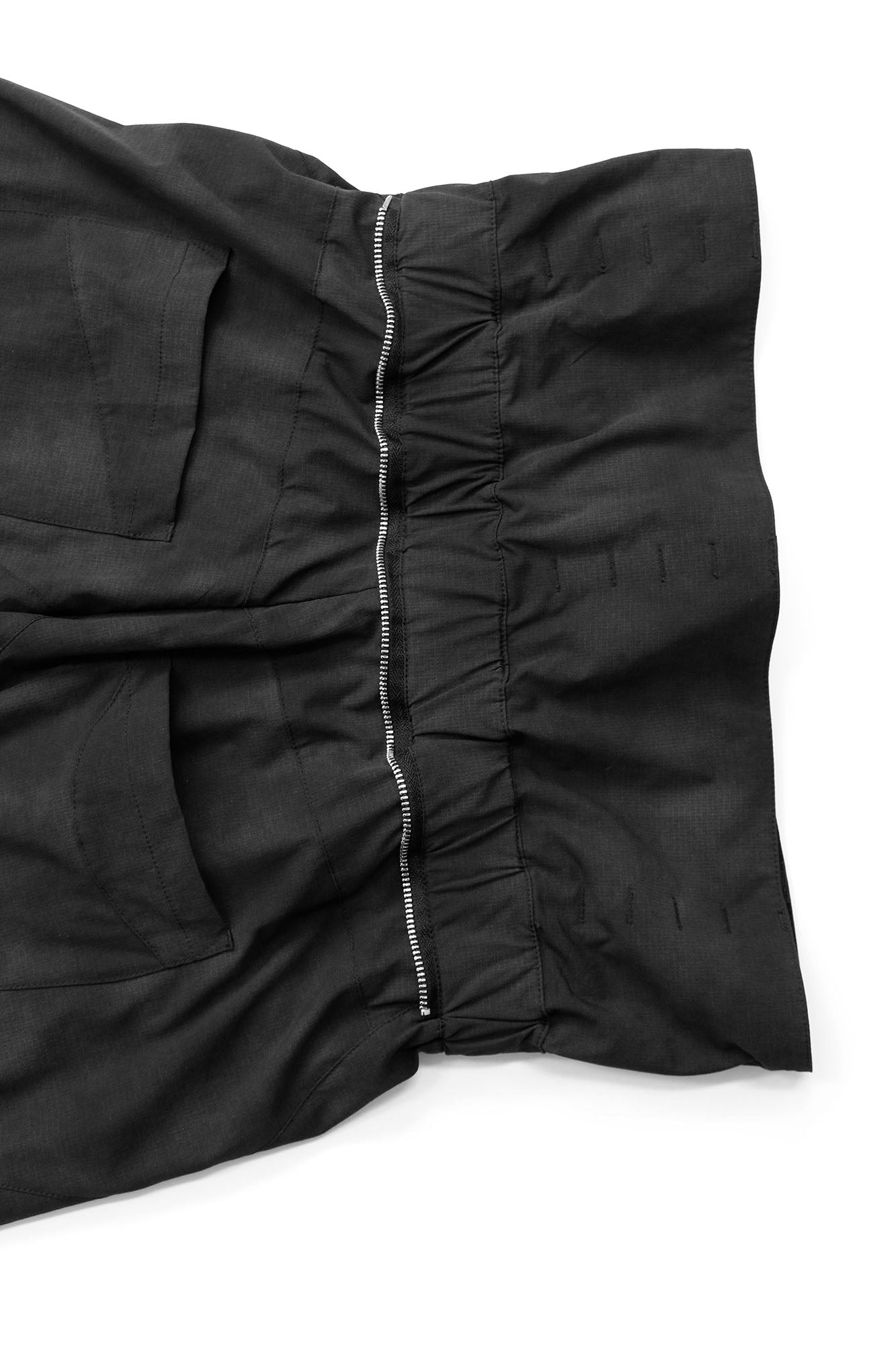 RELABEL Detachable Ruched Inverted Waist Cargo Pants-Pants-XS (Preorder)-Black-Free Shipping Leatheretro