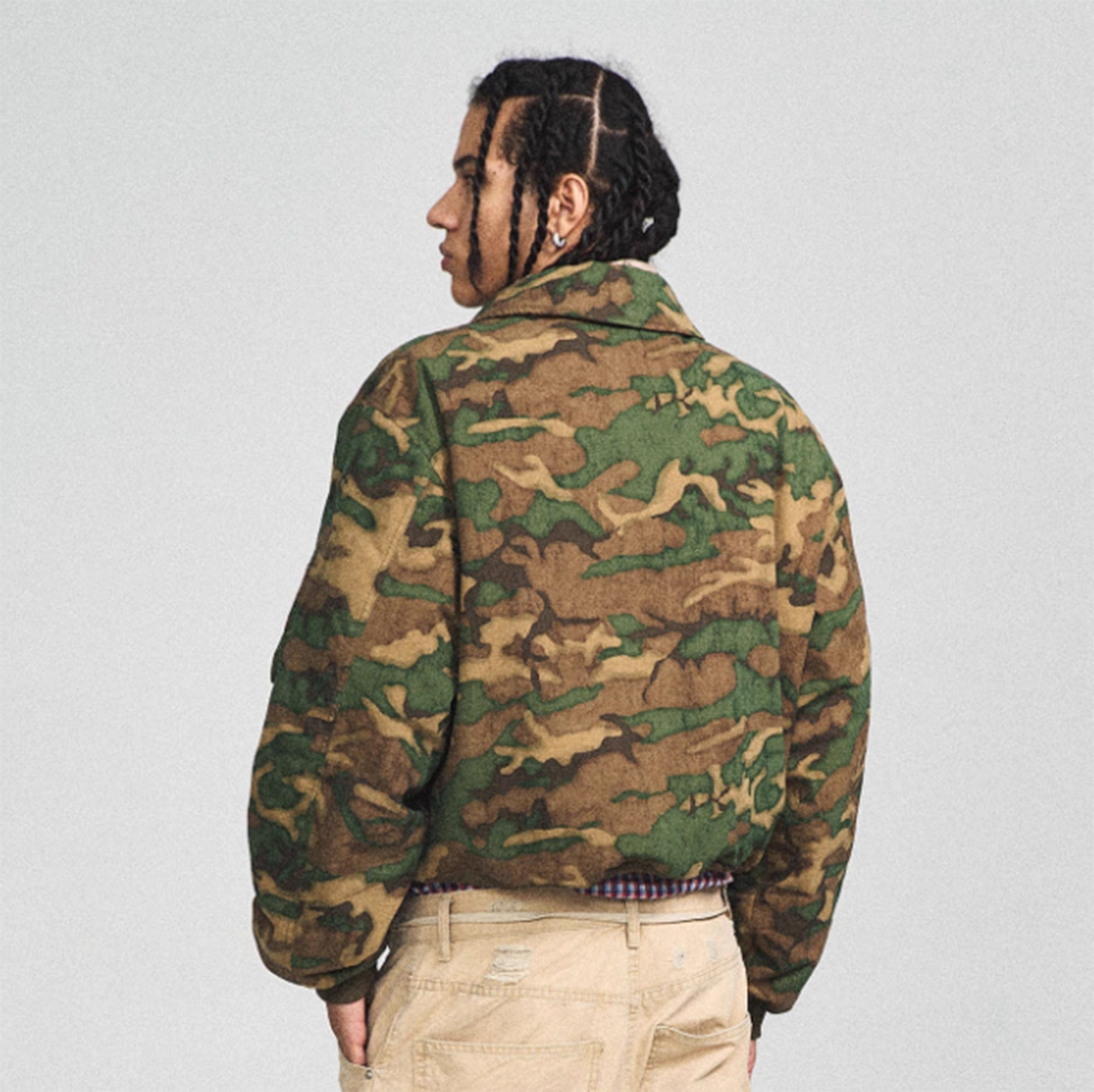 STEEPC Camo MA2 Multi-Pocket Patchwork Reversible Jacket-Jacket-S-Green-Free Shipping Leatheretro
