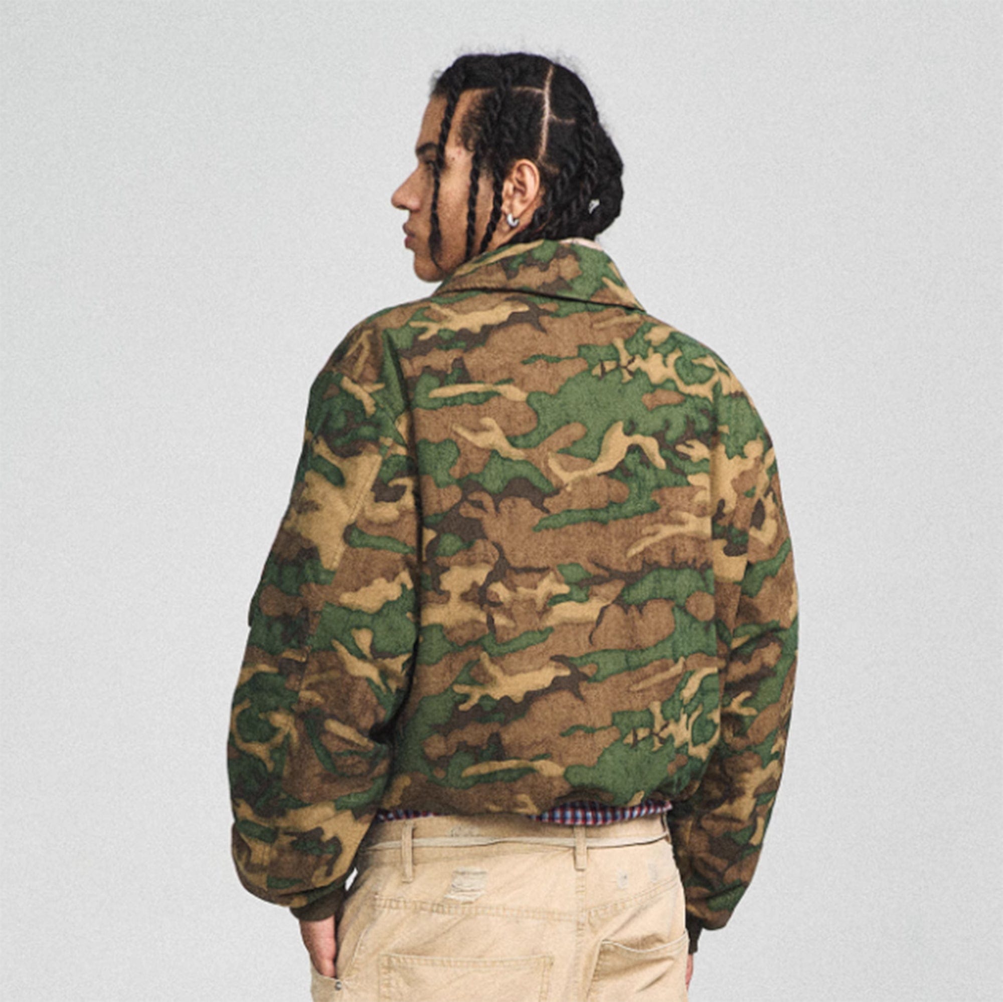 STEEPC Camo MA2 Multi-Pocket Patchwork Reversible Jacket-Jacket-S-Green-Free Shipping Leatheretro