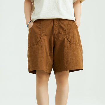 ONADAILYBASIS Layered Pocket Quick-Dry Outdoor Shorts-Shorts-Coffee-S-Free Shipping Leatheretro