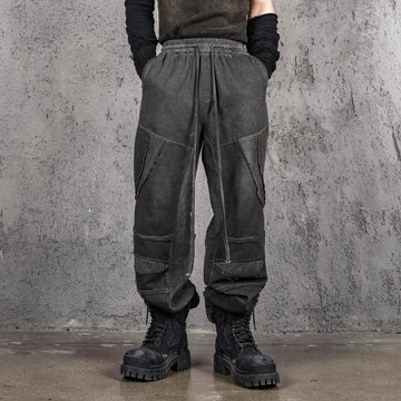 UNDERWATER Distressed Demon Clad Deconstructed Pants-Pants-S-Free Shipping Leatheretro