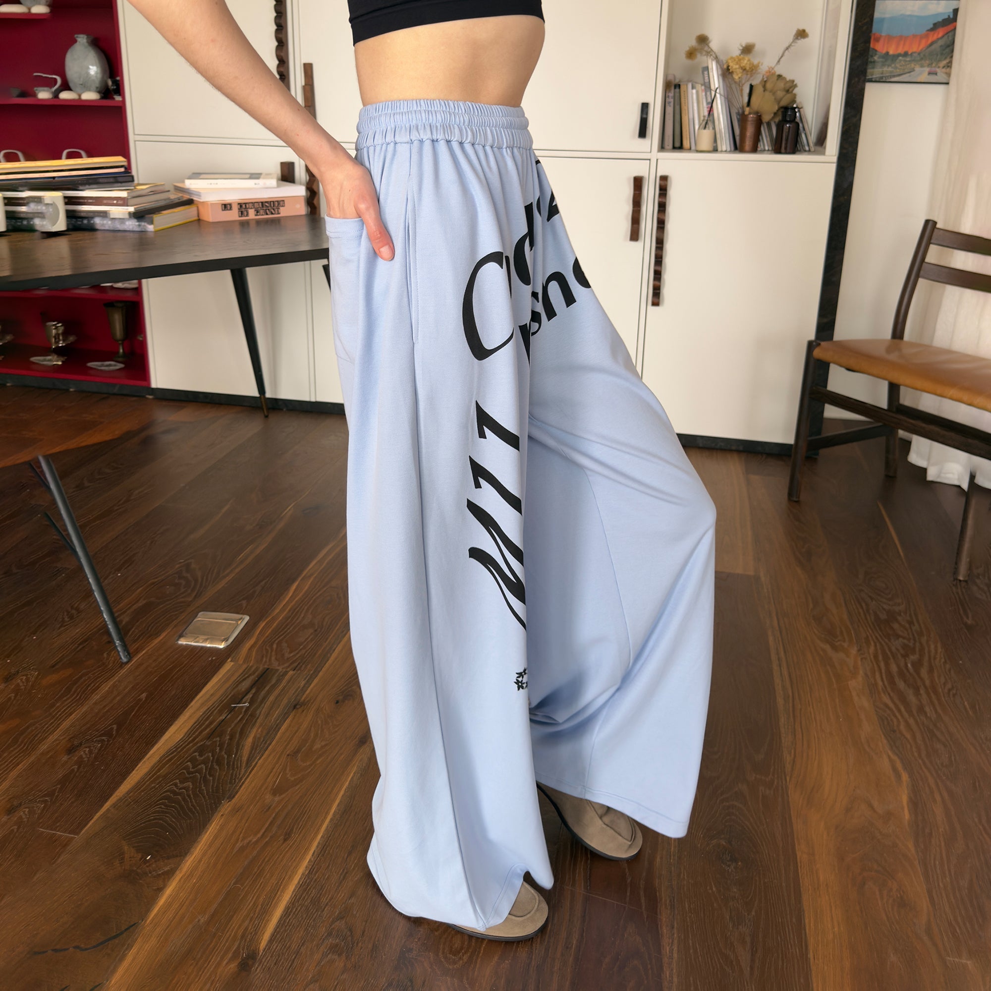 MIICHOUS UV-Protect Graphic Pants-Pants-S (Preorder)-Blue-Free Shipping Leatheretro