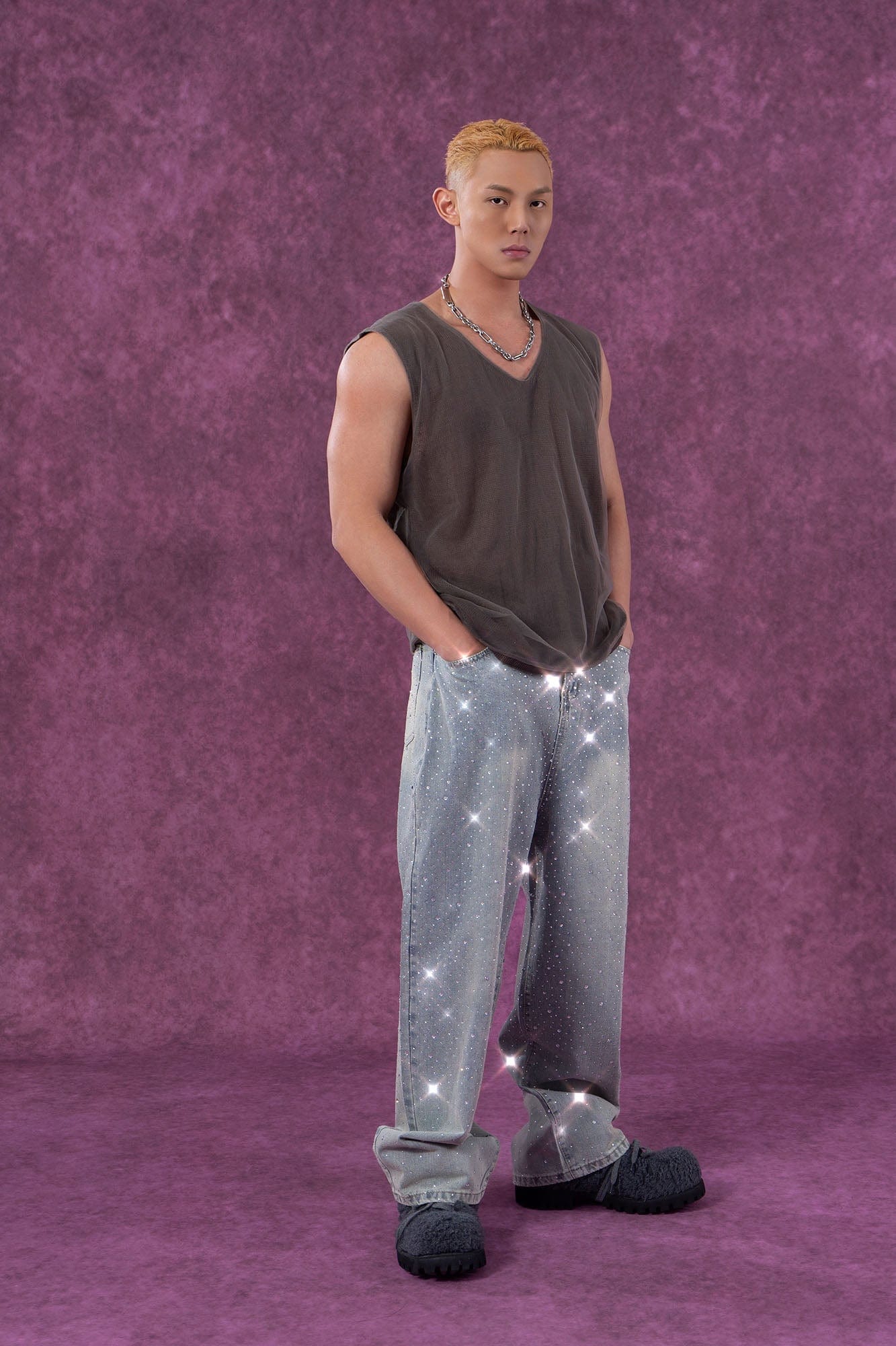 CLP Diamond Washed Straight-Leg Jeans-Jeans-S-Free Shipping Leatheretro