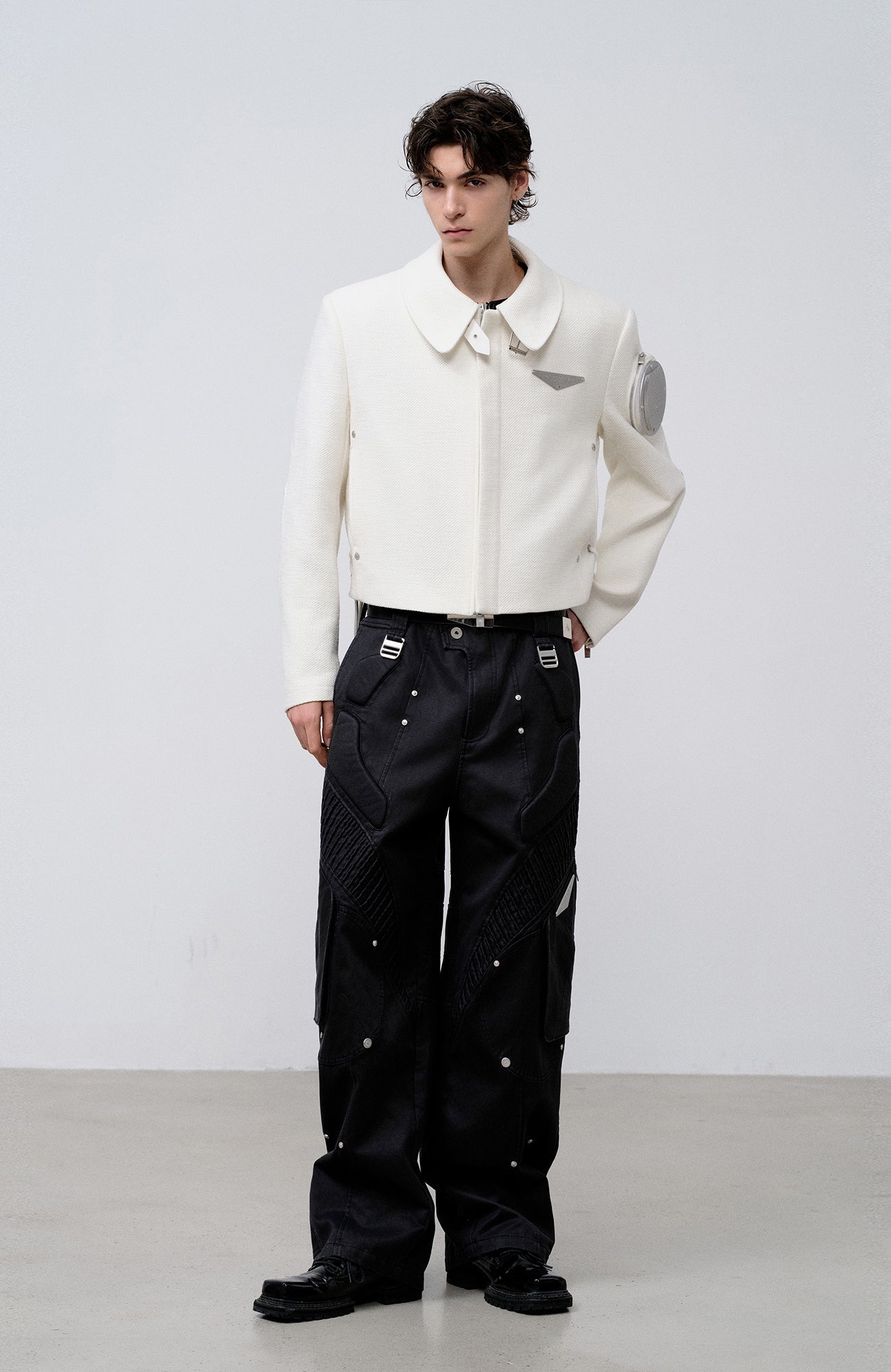 FACEONLAB Futuristic Multi-Pocket Utility Trousers-Pants-M-Free Shipping Leatheretro