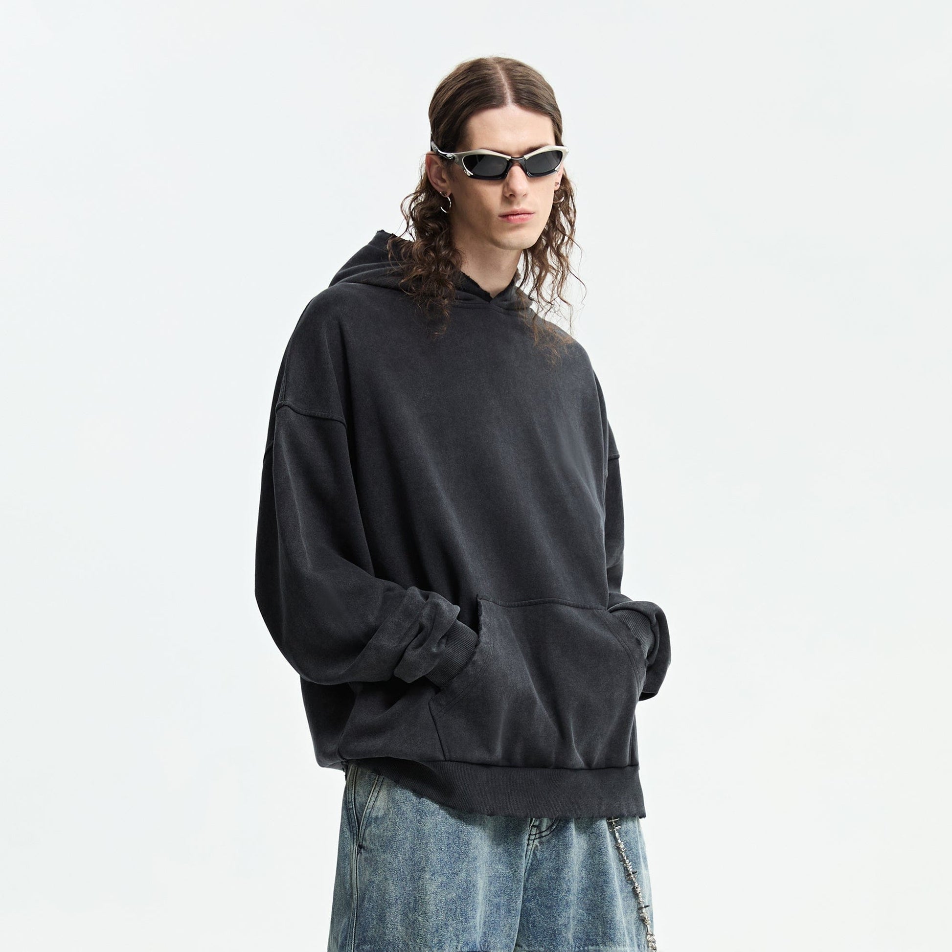 ORGANIC EMOTION Distressed Anatomy Hoodie-Hoodie-Black-XS-Free Shipping Leatheretro