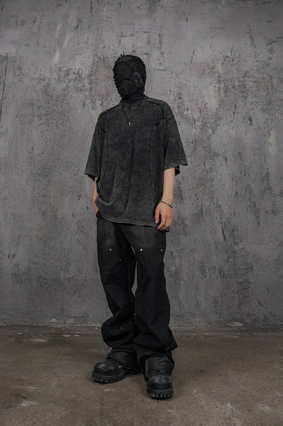 UNDERWATER Wasteland Devil Structure T-Shirt Black-T Shirt-S-Free Shipping Leatheretro