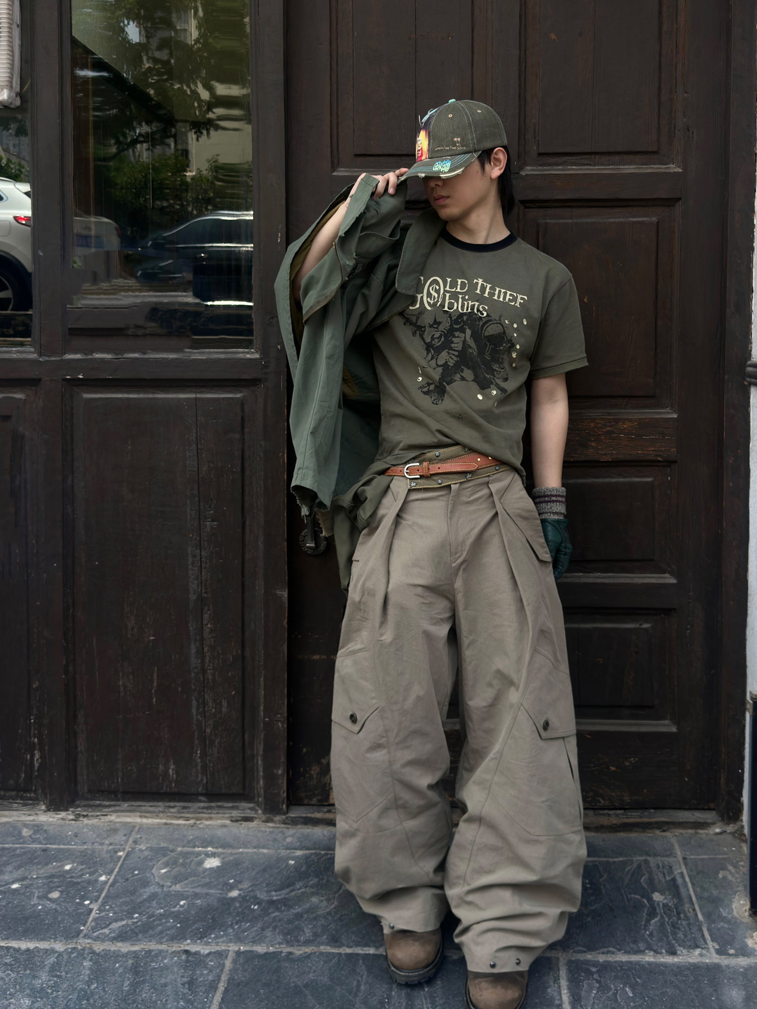 ESAIAS Washed Faded Graphic T-Shirt-T Shirt-S-Free Shipping Leatheretro