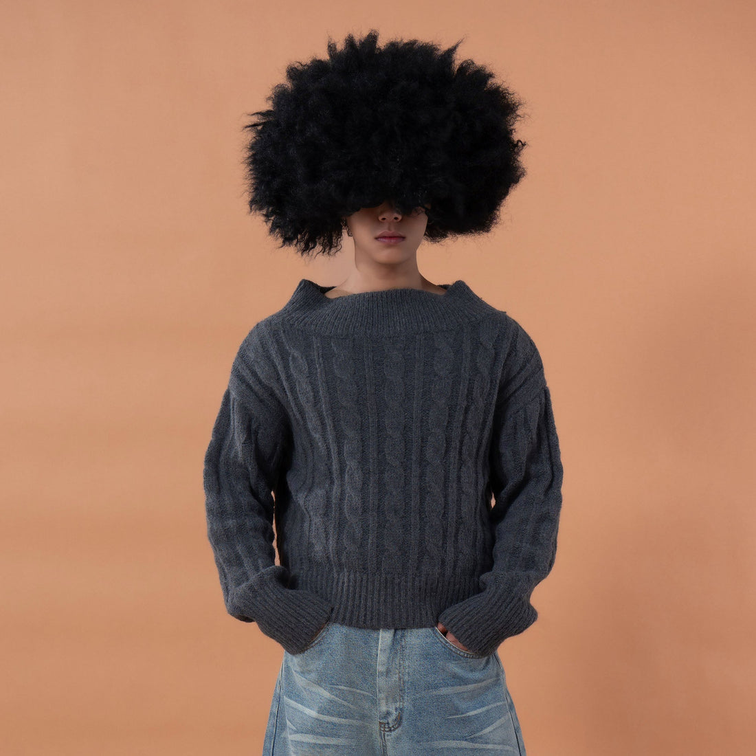 CLP Detachable Capelet Collar Layered Sweater-Sweater-S-Free Shipping Leatheretro