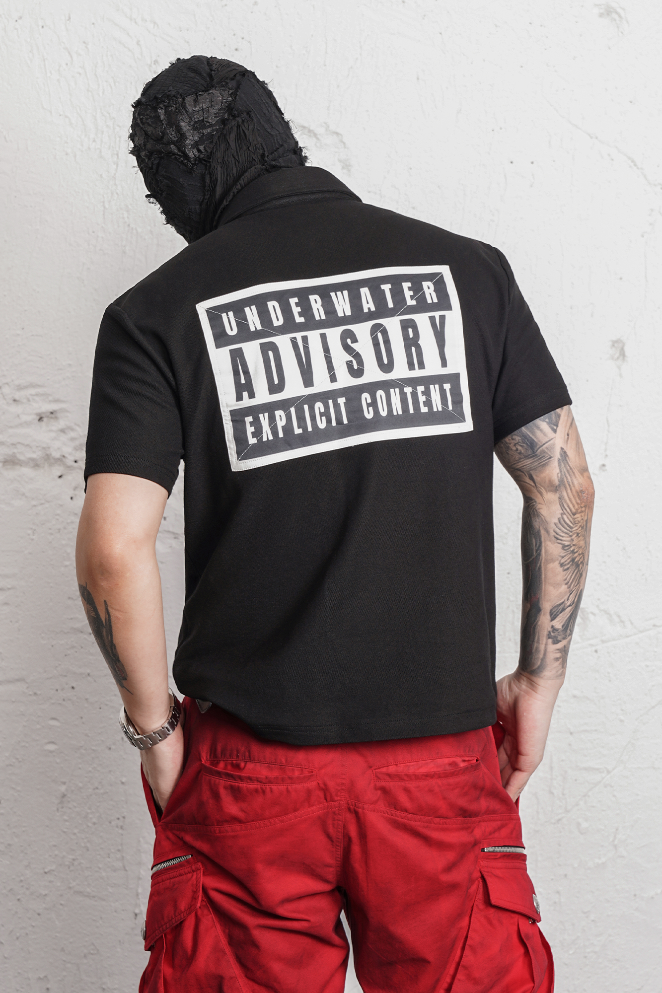 UNDERWATER Lucifer Embroidered Polo Shirt-T Shirt-S (Preorder)-Free Shipping Leatheretro