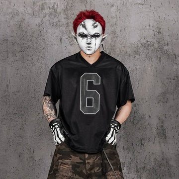 UNDERWATER Demon Squad No.6 Mesh Jersey-T Shirt-S-Free Shipping Leatheretro