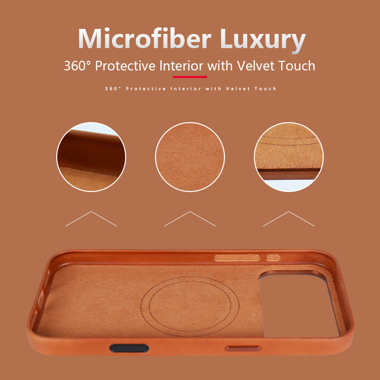 Full-grain Leather Case for Iphone 17, iPhone 17 Pro, iPhone 17 Pro Max, and iPhone 17 Air-Mobile Phone Cases-iPhone 17-Brown-Free Shipping Leatheretro