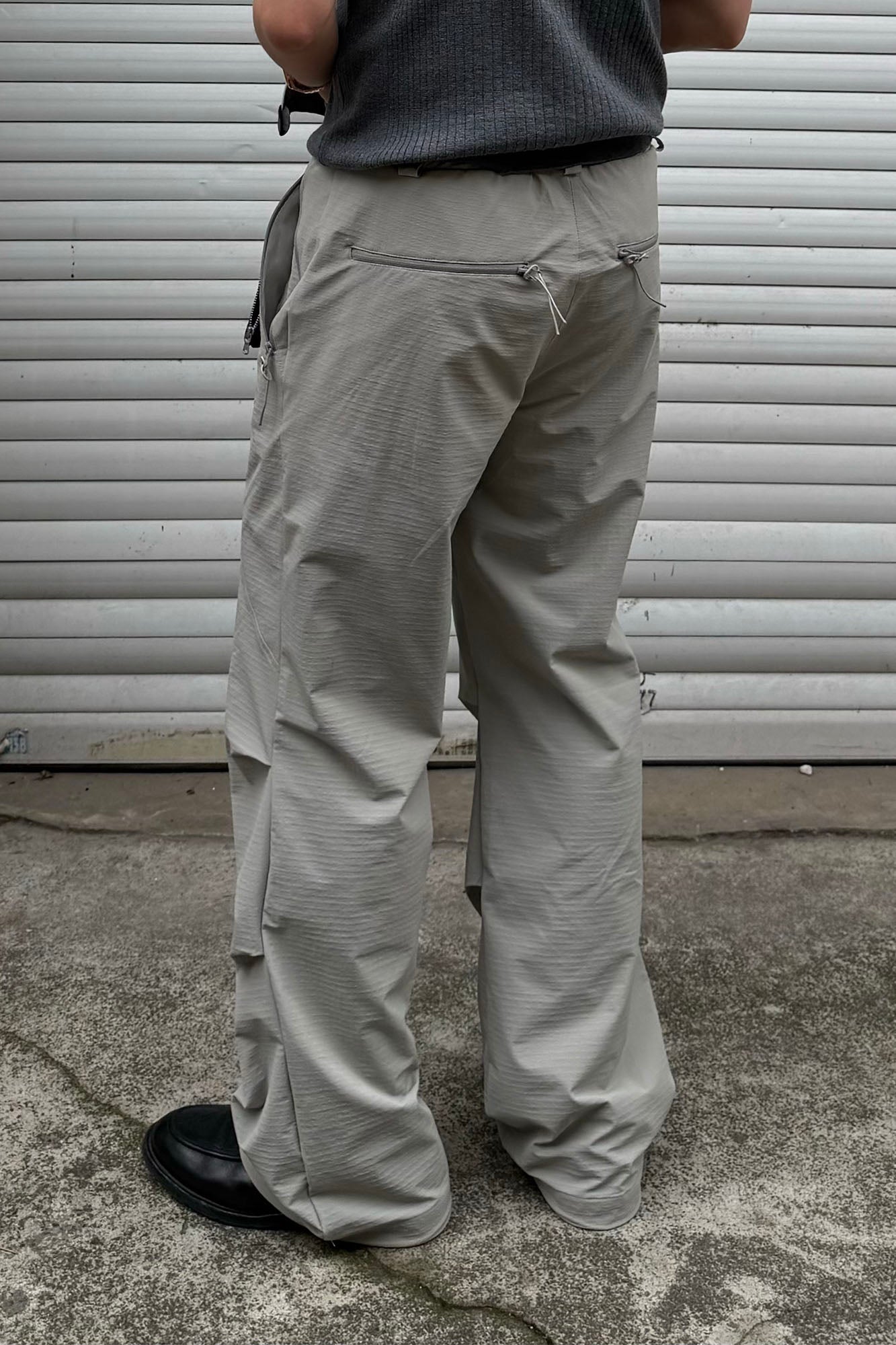 CATSSTAC Curved-Panel Softshell Straight-Leg Pants-Pants-M (Preorder)-Light Gray-Free Shipping Leatheretro
