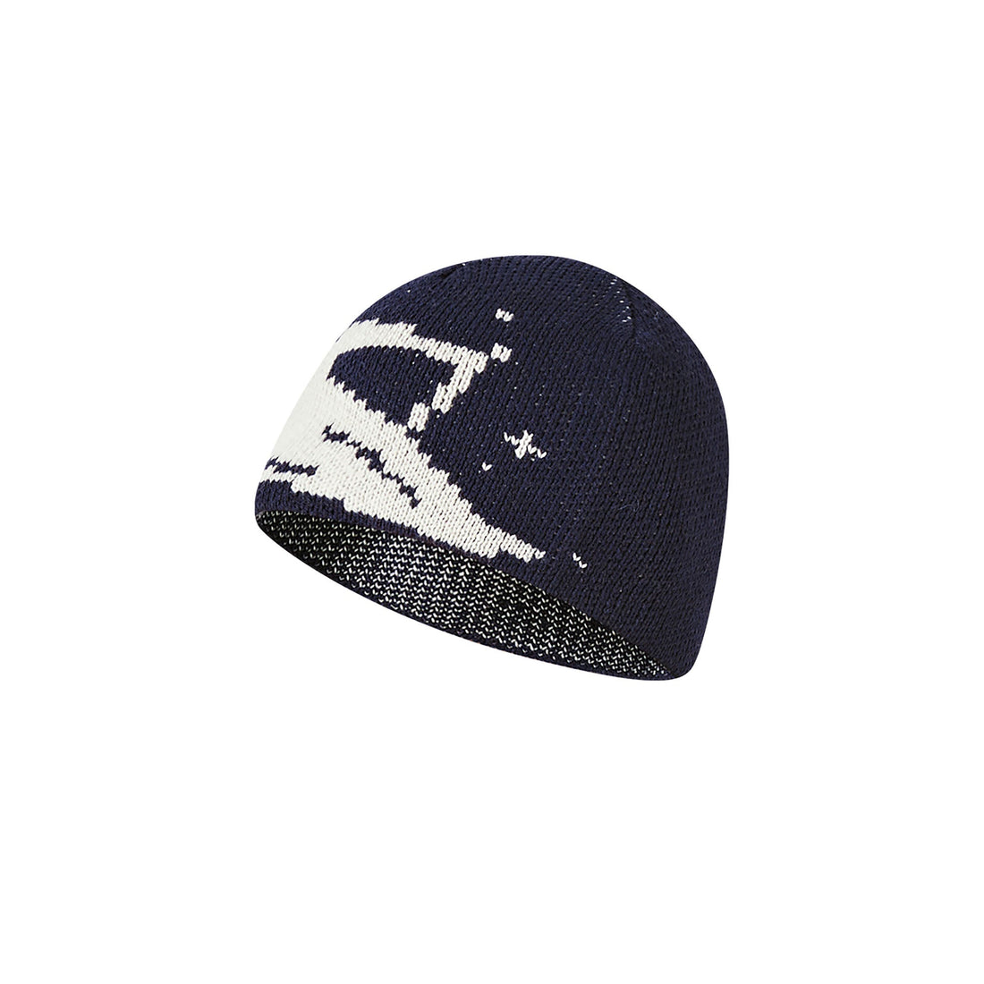 KREATE Skier Jacquard Knit Beanie-Hat, Cap, Beanie-Dark Blue-Free Shipping Leatheretro