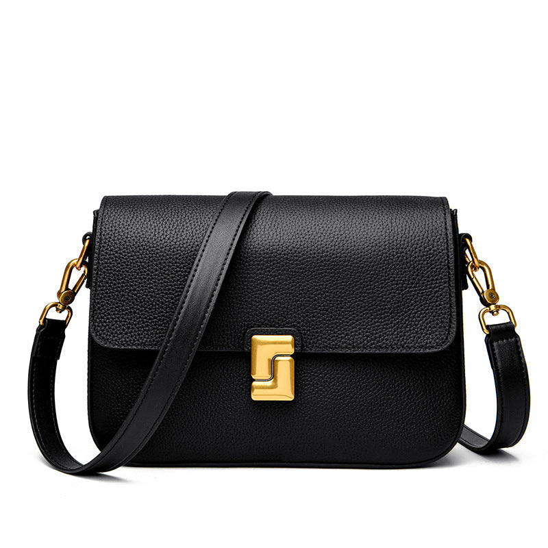 Vintage Inspired Women's Retro Shoulder Bag - Classic Leather Messenger Bags-Shopper Bag-Black-Free Shipping Leatheretro