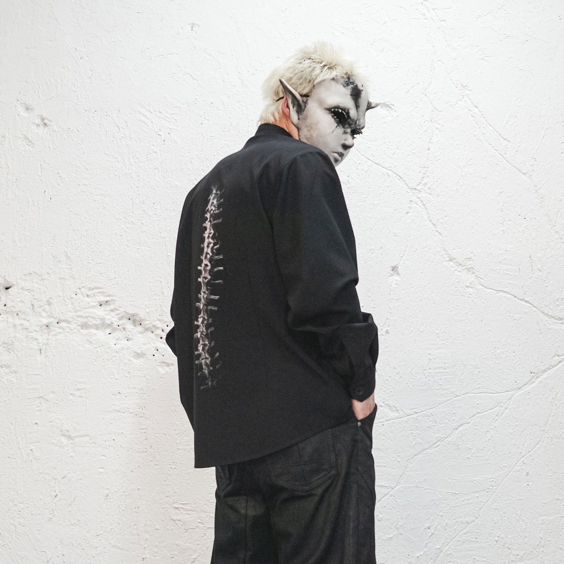 UNDERWATER Spine LOGO Embroidered Shirt-Shirt-S-Free Shipping Leatheretro