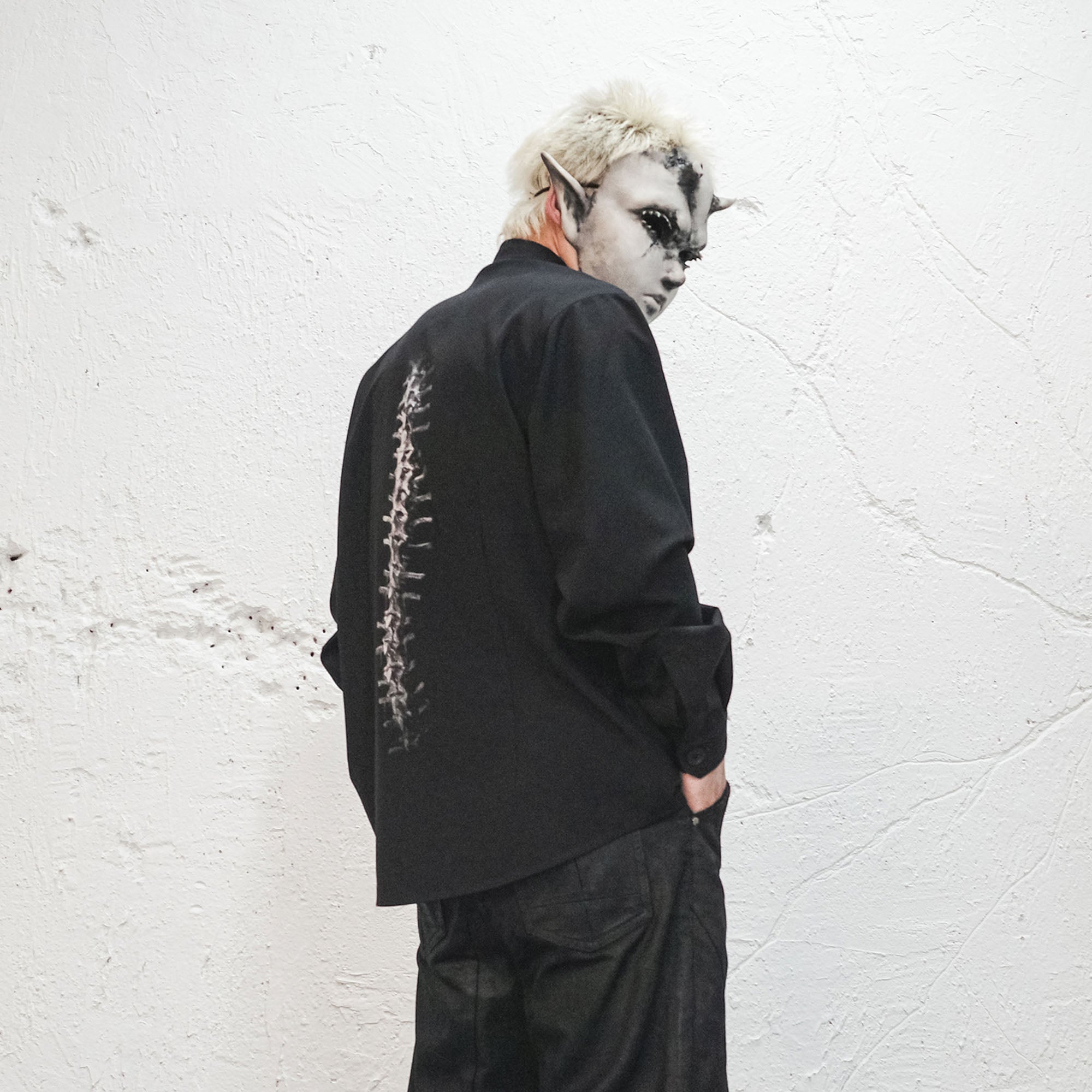 UNDERWATER Spine LOGO Embroidered Shirt-Shirt-S-Free Shipping Leatheretro