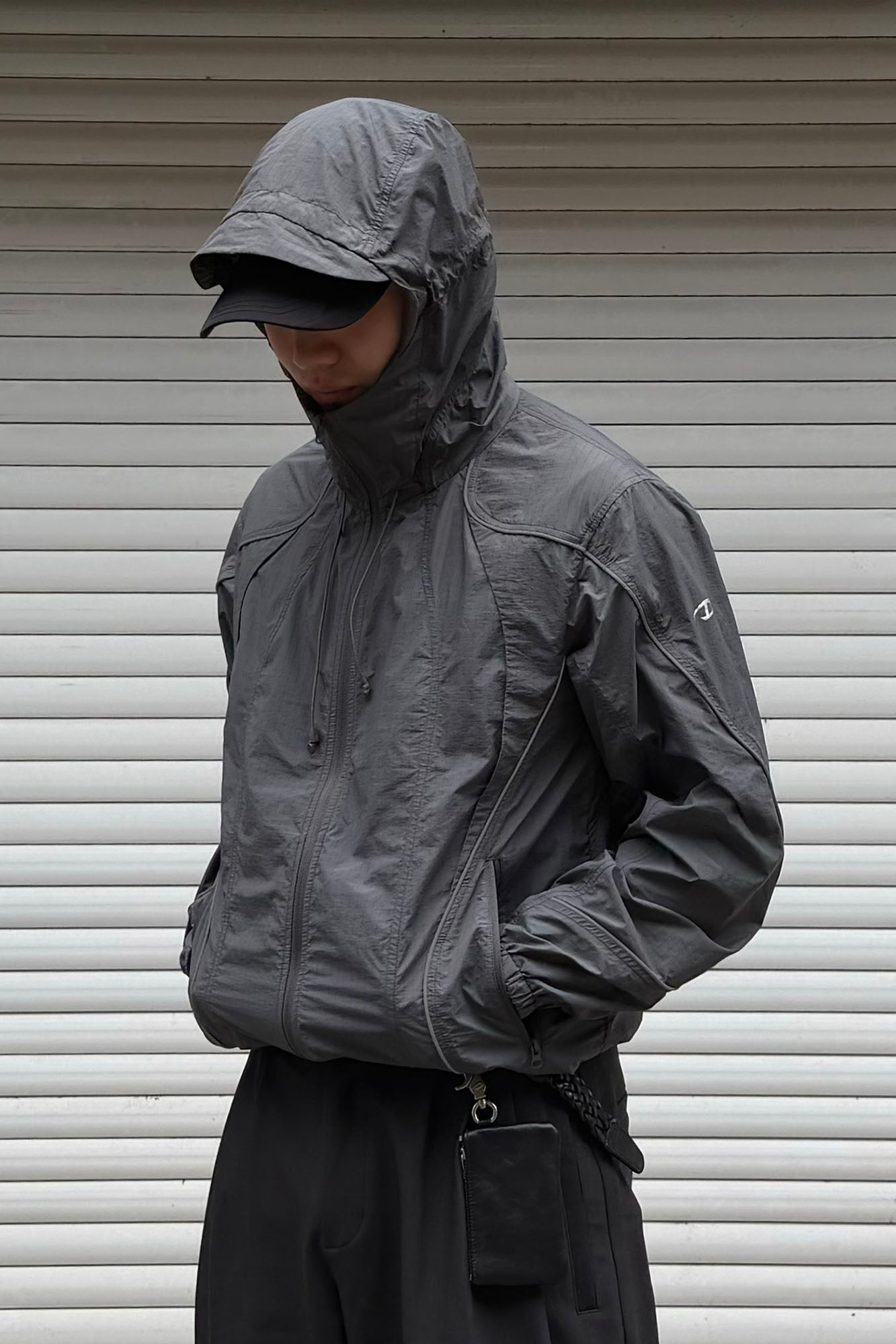 CATSSTAC Curved-Panel Lightweight UV Protection Jacket-Jacket-M (Preorder)-Light Gray-Free Shipping Leatheretro