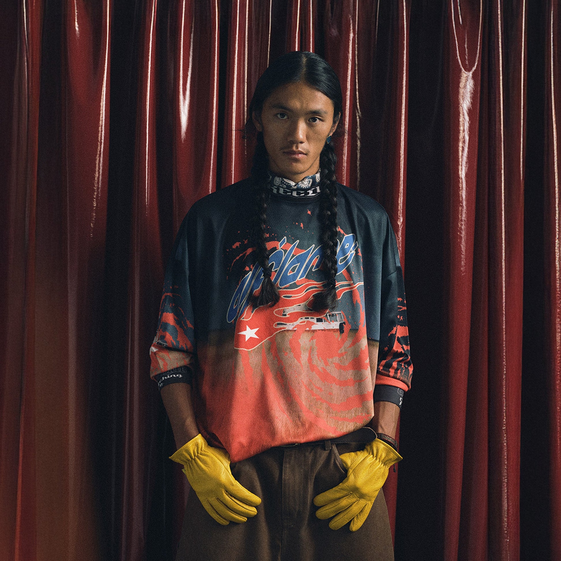 TRECLUB Contrast Swirl Full-Printed Long-Sleeve Jersey-L/S Tee-S-Free Shipping Leatheretro